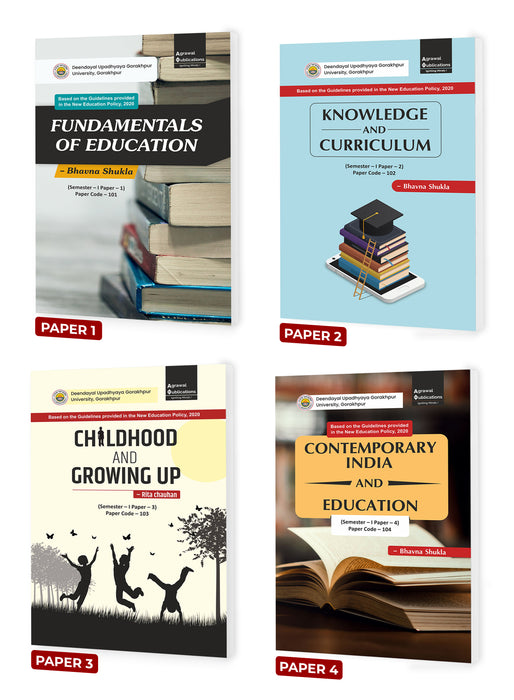 Fundamental of Education
Knowledge and curriculum
Childhood and Growing up
Contemporary India and Education