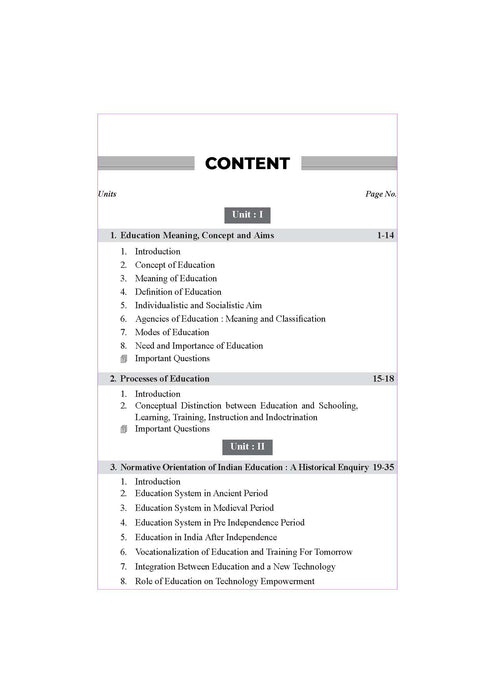 Contemporary India and Education | All Bihar B.Ed & Jharkhand B.Ed Universities Year 1 Paper 2