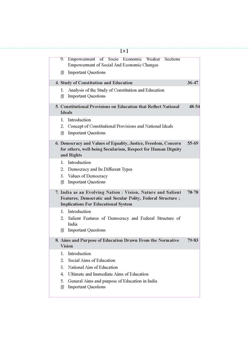 Contemporary India and Education | All Bihar B.Ed & Jharkhand B.Ed Universities Year 1 Paper 2